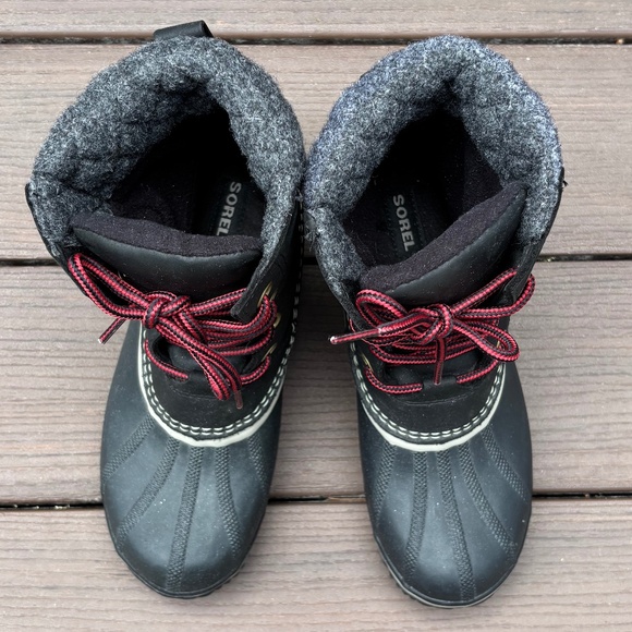 Sorel SLIMPACK II Lace Winter Boots Women's Size 8 Black Waterproof - LIKE NEW - Picture 5 of 10